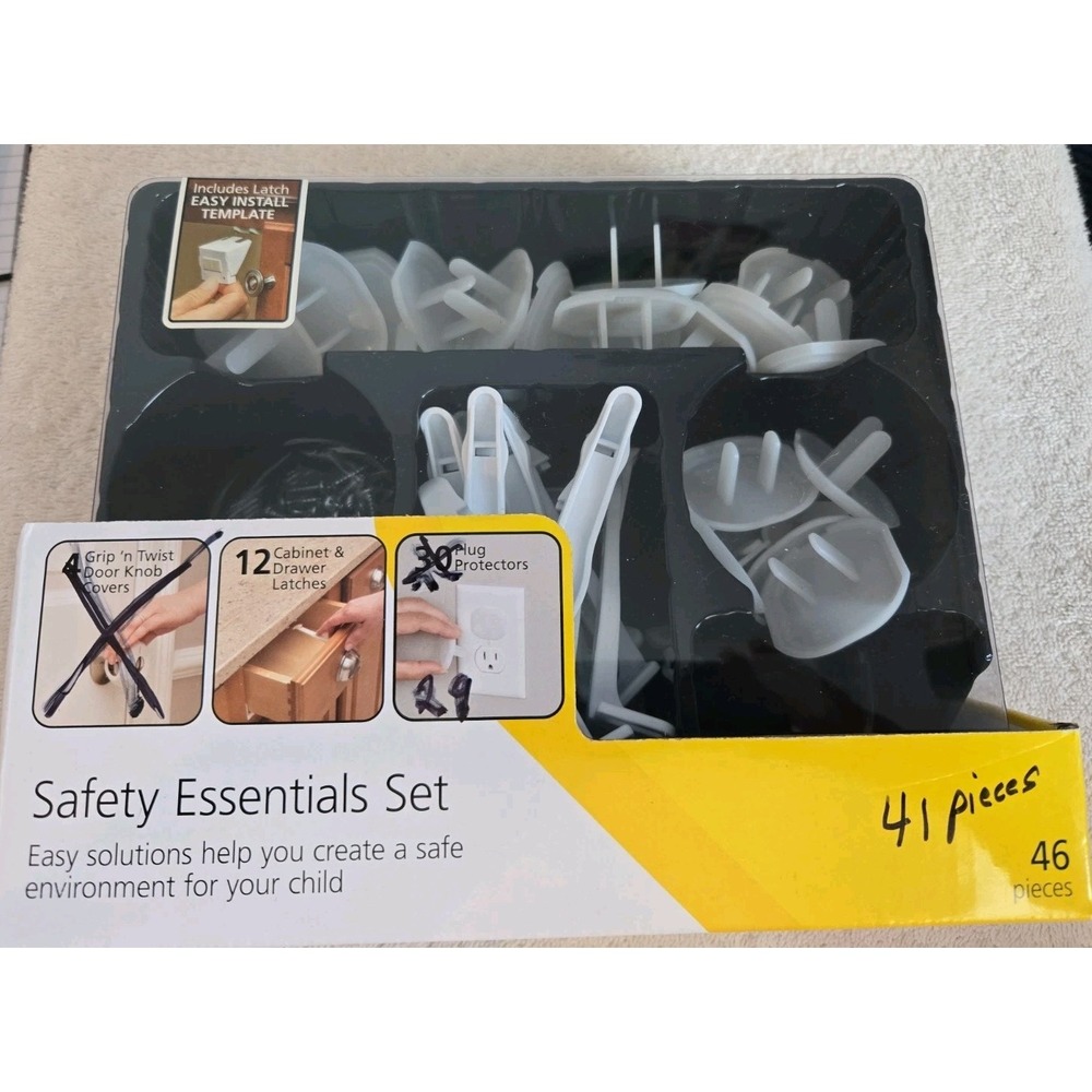 Safety 1st Safety Essentials Set 41 Pieces Open Package No Grap Covers.